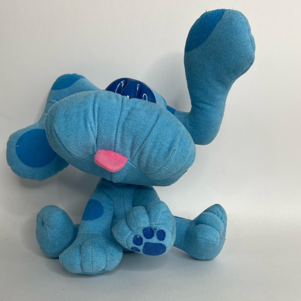 Vintage 1997 Blues Clues Pose-A-Blue 8” Tyco Plush Viacom Nickelodeon 90s - Picture 2 of 9
